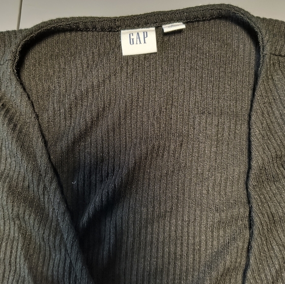 GAP size M wrap sleeveless top. True wrap. Jet black - Picture 3 of 3